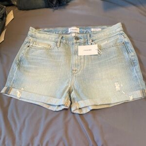Frame Le Beau Short Light Blue